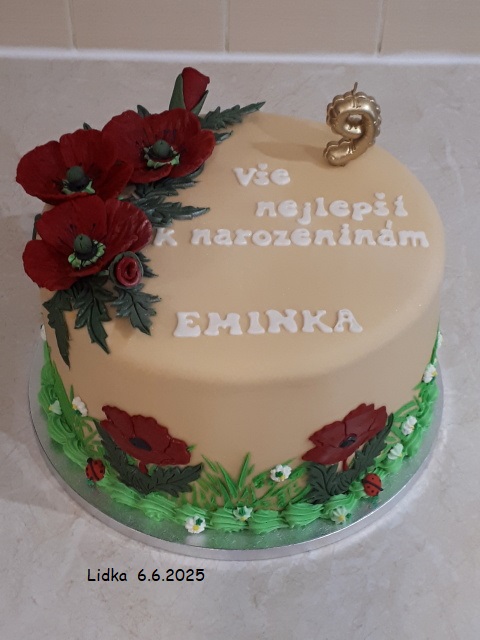 Narozeninový s vlčími máky